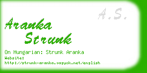 aranka strunk business card